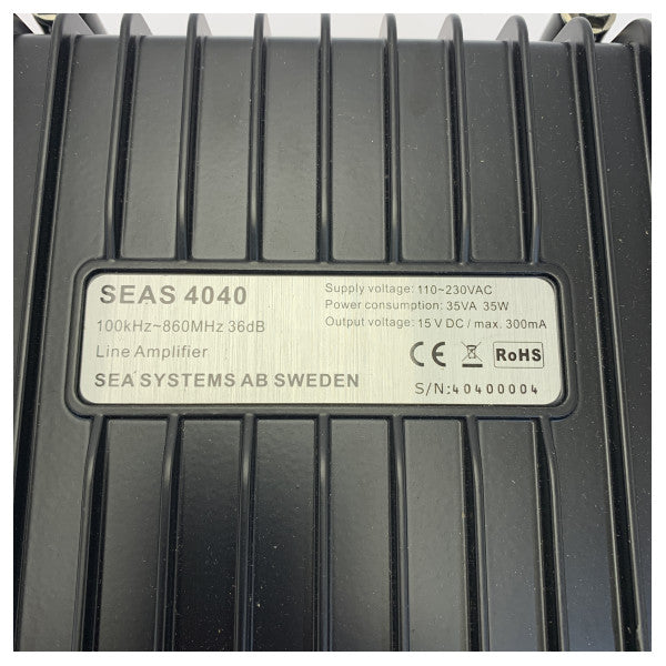 SEAS 4040 Marine Line Amplifier - 40 Outlets (+40dB) Signal Distribution System