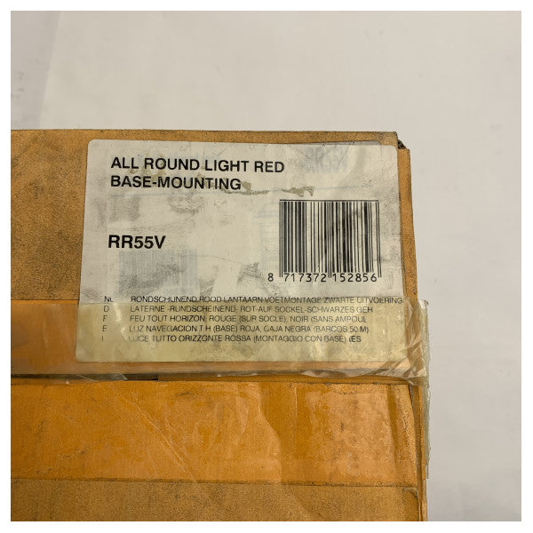 Vetus DHR RR55V Luz de Navegação Marinha - 25W Vermelha Redonda LED