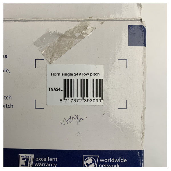 Vetus TNA24L 24V единичен морски клаксон от неръждаема стомана с нисък тон