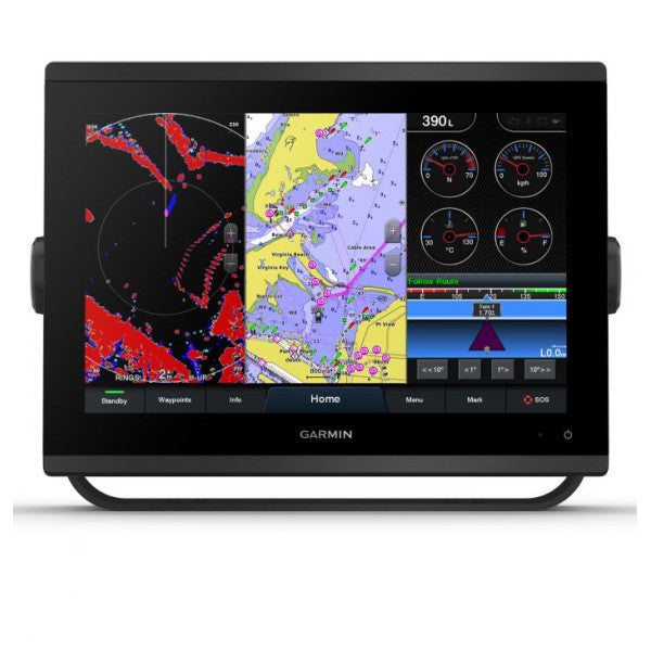 BRUGT Garmin GPSMAP 1223 12-tommer multifunktionel kortplotter - 010-02367-00