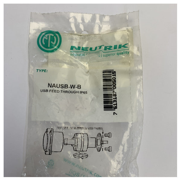 Connettore da pannello USB 2.0 reversibile Neutrik NAUSB-W-B