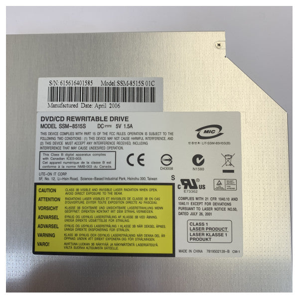 Lite-On Slim Line internes DVD-RW-Optiklaufwerk - 11458 Computerkomponente
