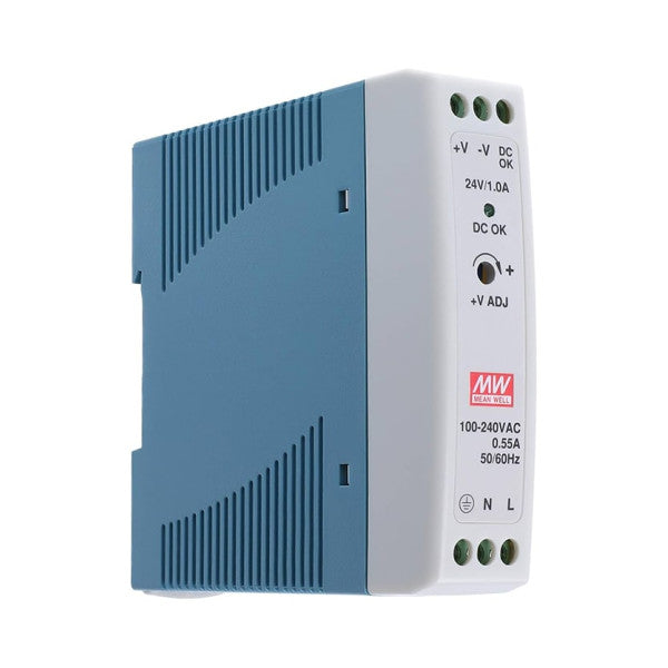 Mean Well MDR-20-24 DIN Rail Power Supply 24V 1A