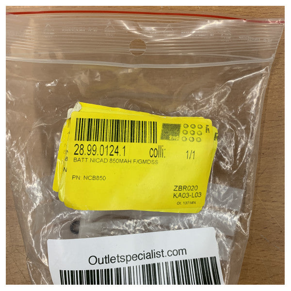 NCB850 Batería recargable de NiMH 850 mAh