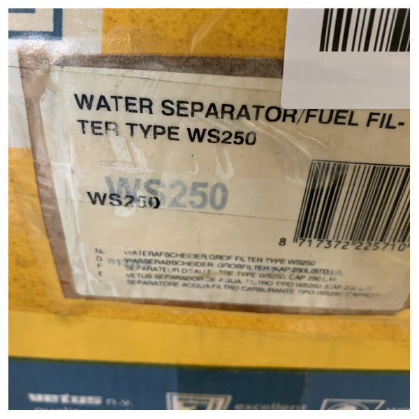 Filtro de Combustível Separador de Água Vetus WS250 para Motores Marítimos