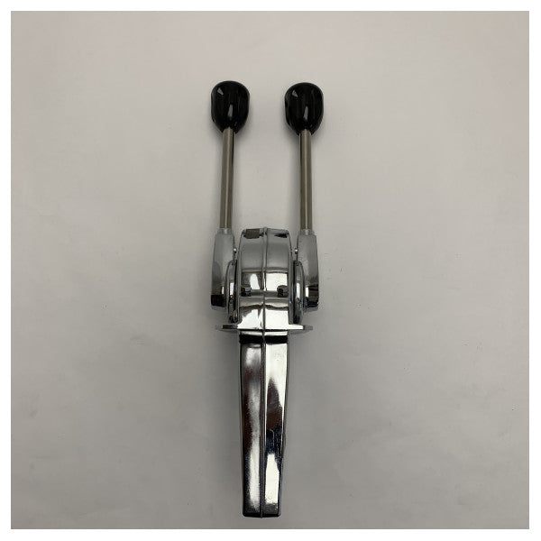 Vetus Hi-Lex Dual Engine Marine Throttle z kontrolą Morse'a w wykończeniu chromowanym