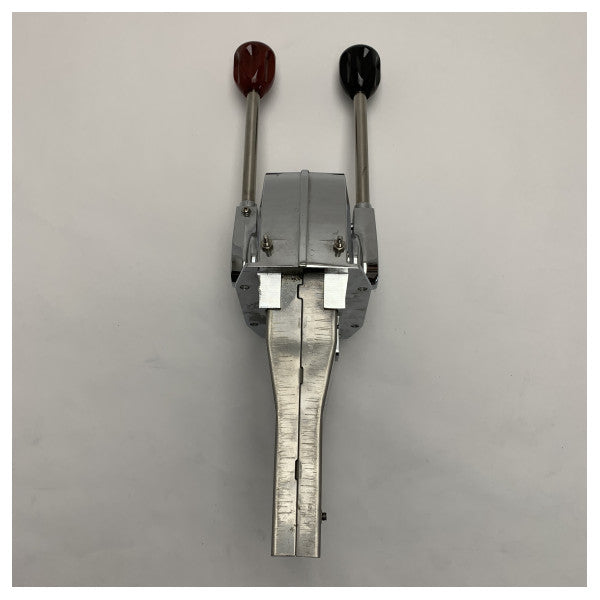 Hi-Lex RVS Dubbele Gashendel voor Motor- en Versnellingsbakbediening Morse