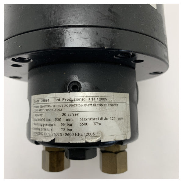 BSC P30TS ハイドロリック ステアリング ホイール ヘルム ポンプ 30 CC - 25584