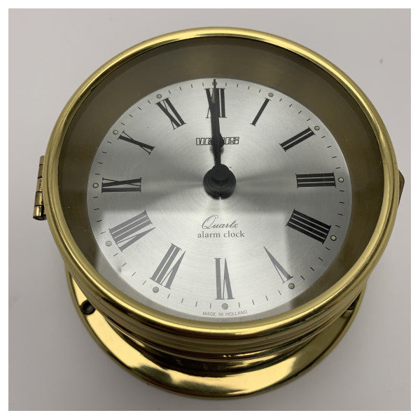 Vetus Quartz Marine Ship Clock 100mm Brass Nautical - QUARTZ100