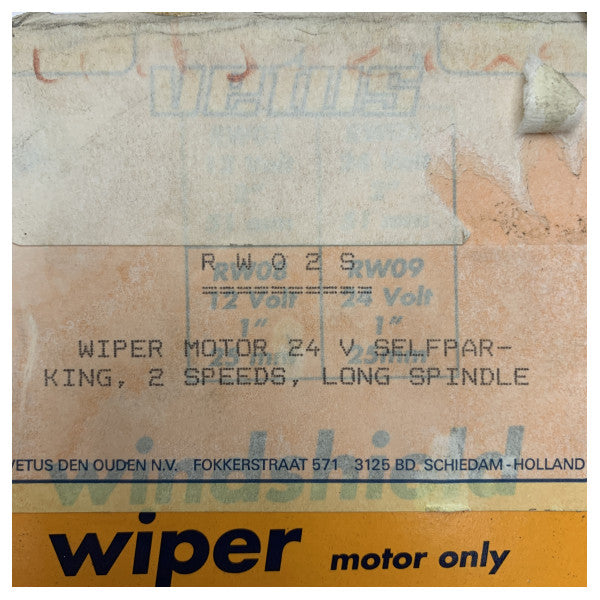 Vetus RW02S Marine 24V Dual Speed Wiper Motor