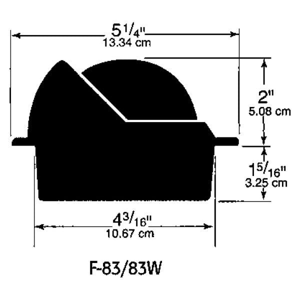 بوصلة Ritchie Voyager مزدوجة بيضاء اللون 12/24 فولت - F83W