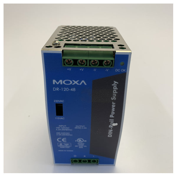 Moxa Mean Well DR-120-48 DIN ray güç kaynağı 48V 2.5A 120W endüstriyel PSU