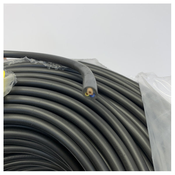 Câble d'alimentation flexible Cooselec H05VV-F 3G 1.5mm 100m noir