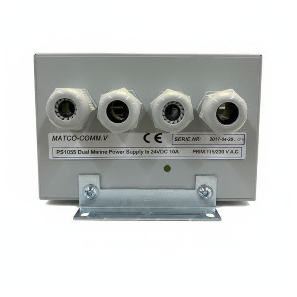 MATCO-COMM.V PS1055 Fuente de alimentación marina dual 110/220VAC a 24VDC 10A
