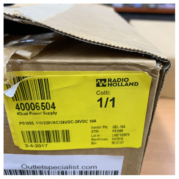 MATCO-COMM.V PS1055 Çift Deniz Güç Kaynağı 110/220VAC'ten 24VDC 10A'ya