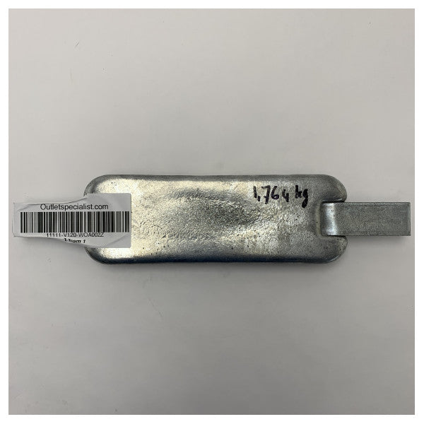 Vetus svejset på skrog anode zink 1.85 kg WOA002Z