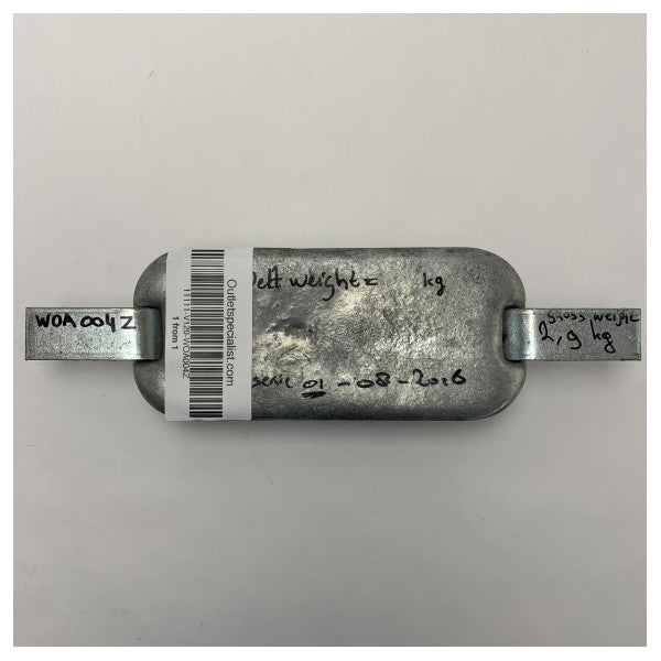 Vetus Zinc Anode Block WOA004Z Weld-On 3 KG