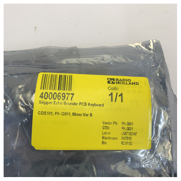 Skipper GDS101 Echo Sounder PCB Keyboard PK-G001 Mono Ver B Marine Electronics