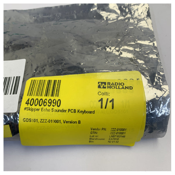 Skipper GDS101 Echo Sounder PCB Keyboard ZZZ-010001 Version B