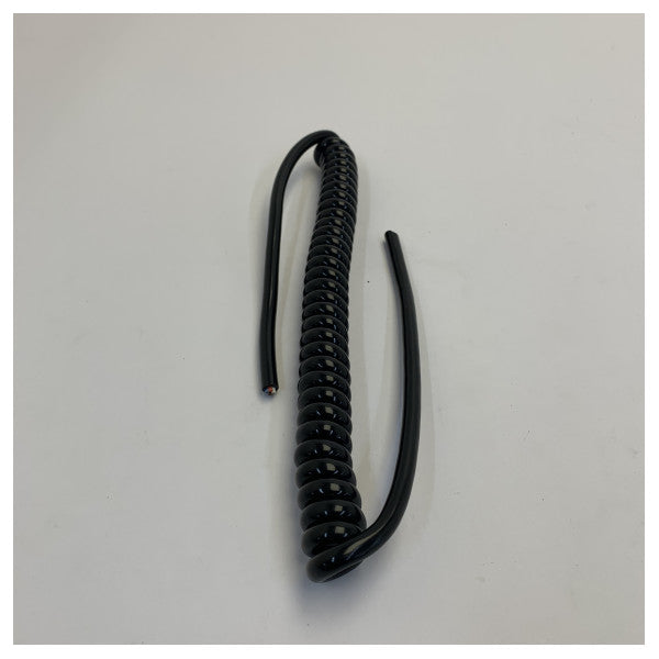 Cavo elettrico spiralato RS PRO 749-2493 a 4 conduttori 0,25 mm² nero in PVC, cavo di alimentazione