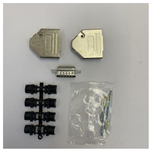 Kit de capucha para conector D-Sub macho de 15 vías MH Connectors MHDTZK - grado marino