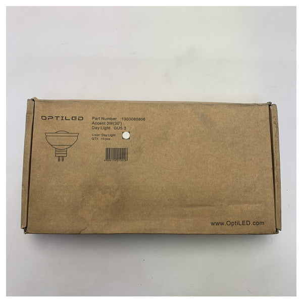 10x Optile 3W Gu5.3 LED BUBBE - 1303060806