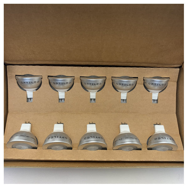 10x Optile 3W Gu5.3 LED BUBBE - 1303060806