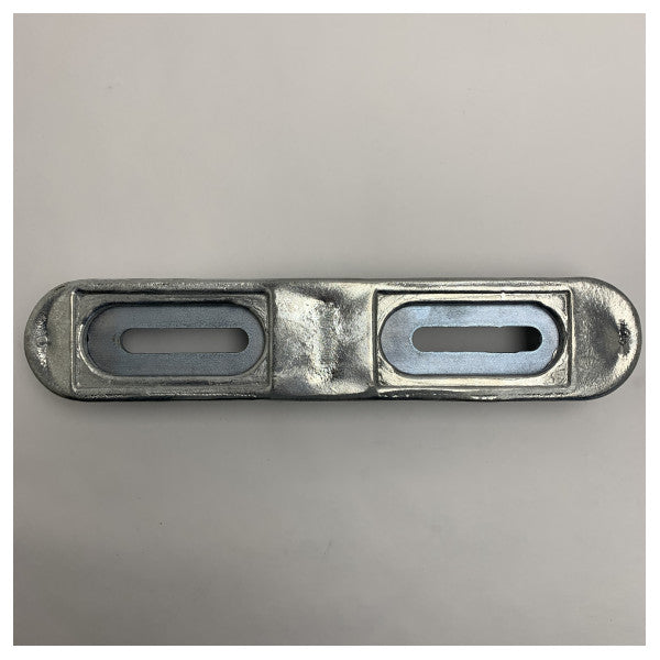 Anodo de casco montado de zinc Techoseal BLT-800270E 320 x 65 mm