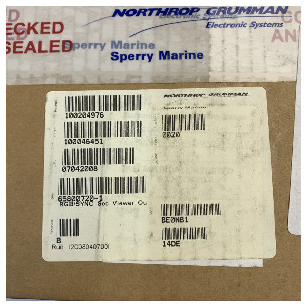 بطاقة واجهة الرادار Sperry Marine BridgeMaster E RGB Sync الثانوية 65800720-1