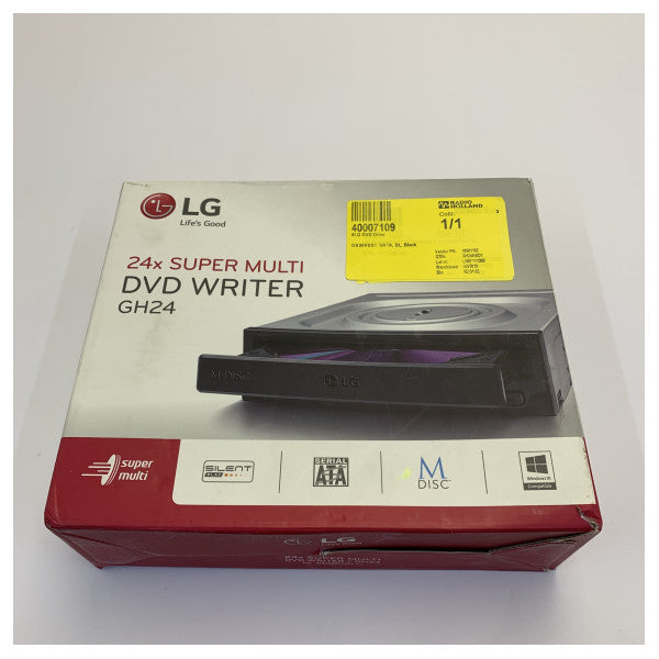 LG GH24NSD1 intern DVD-RW-drev 24x SATA Super Multi DL