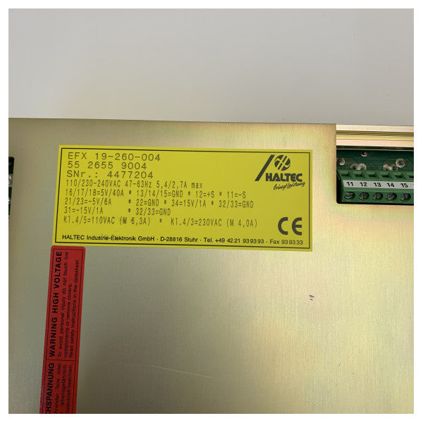 SAM Electronics Radar Power Supply EFX19-260-004 GE3006G020 Elektronika morska