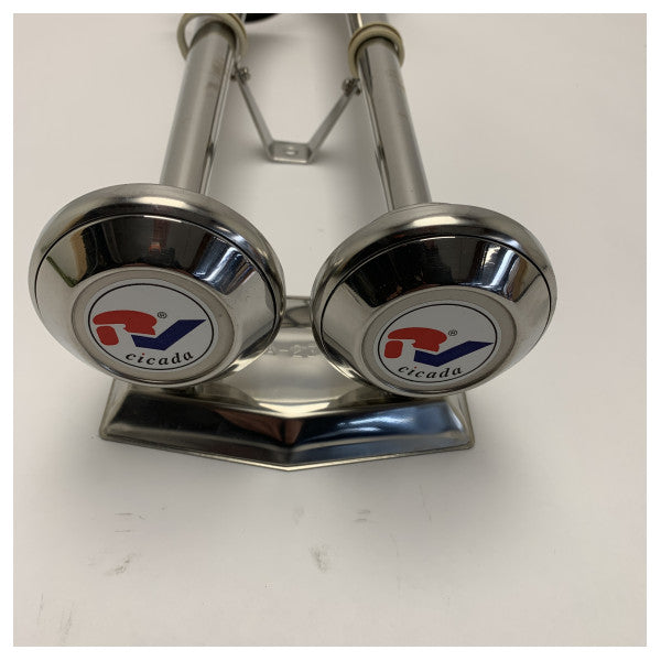 Cikada dvostruka zračna sirena od nehrđajućeg čelika marine klase – Izdržljiva glasna dvostruka signalna sirena za čamce