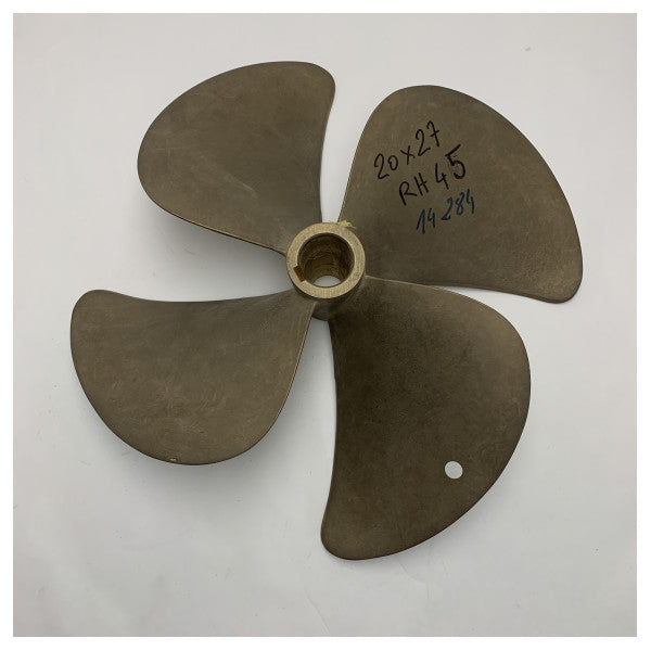 Eliche Radice 4-Blatt 20 x 27 RH Propeller Durchmesser 45 mm.