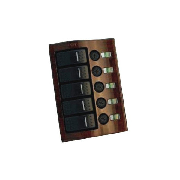 Allpa Wave 5-funktions elektrisk afbryderpanel med sikring 12V - 14571102