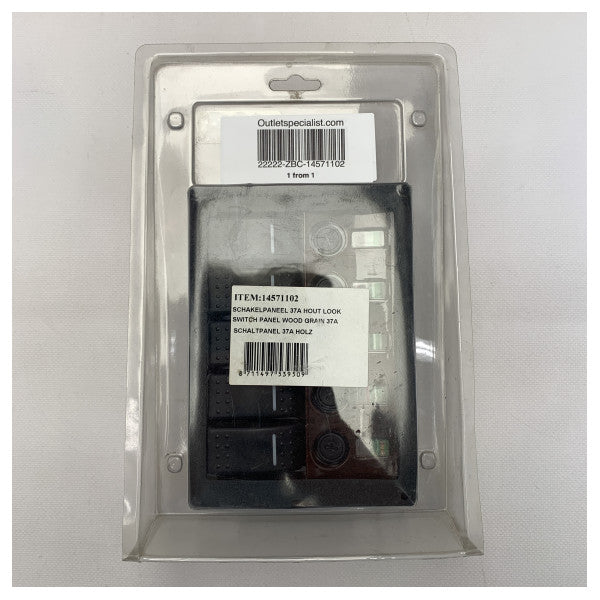 Allpa Wave 5-funktions elektrisk afbryderpanel med sikring 12V - 14571102