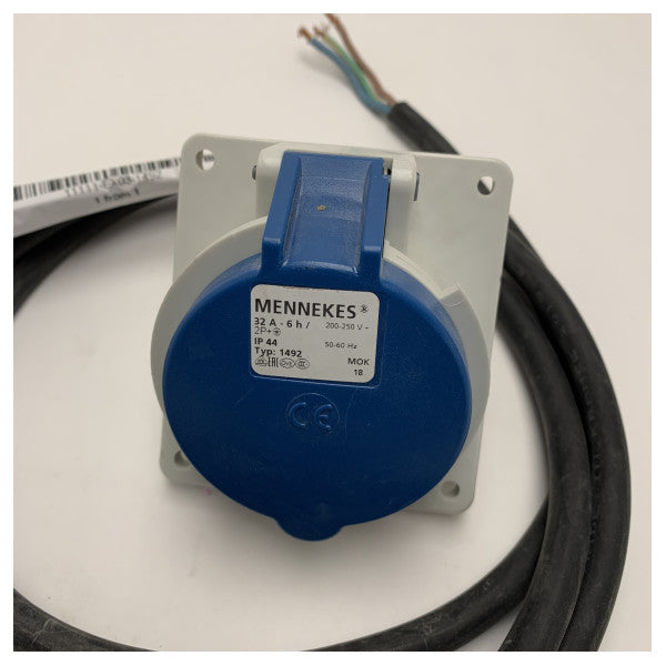 Tomada de parede exterior Mennekes 1492 32A 230V 3P