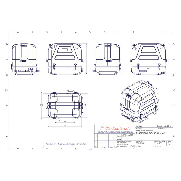 Fischer Panda 15000I Sound Shield - μόνο η ηχητική ασπίδα