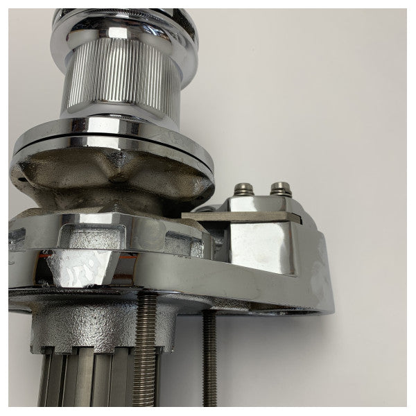 Maxwell 1500 windlass deck unit with capstan stainless steel