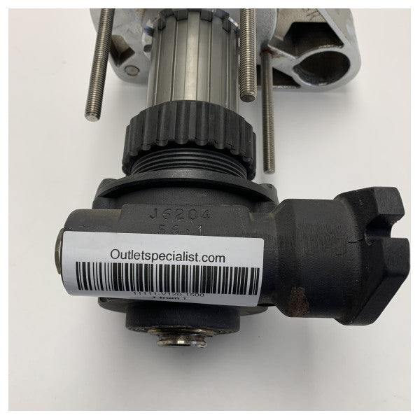 Maxwell 1500 windlass deck unit with capstan stainless steel