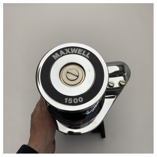 Maxwell 1500 windlass deck unit with capstan stainless steel