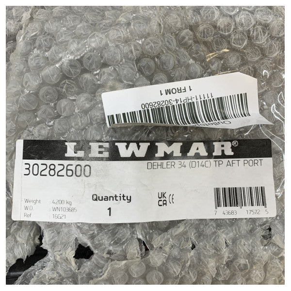 Lewmar 30282600 Trimports Aft Bb fast vinduspanel for yacht