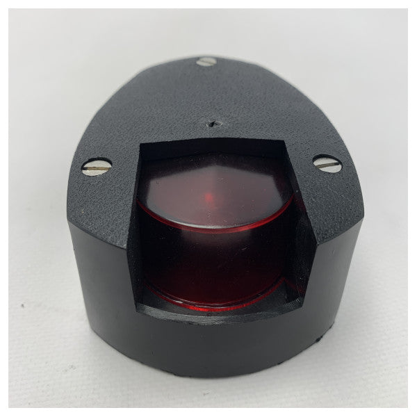 Czarne światło nawigacyjne na lewej burcie Allpa RED 12/24V - 150765