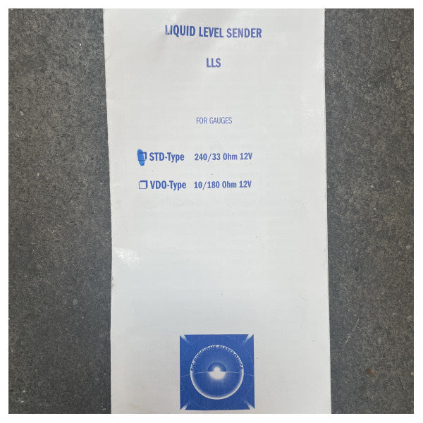 Stainless Steel STD-Type Liquid Level Sensor 240 - 33 Ohm 12V 20 cm - HPY00001/20cm