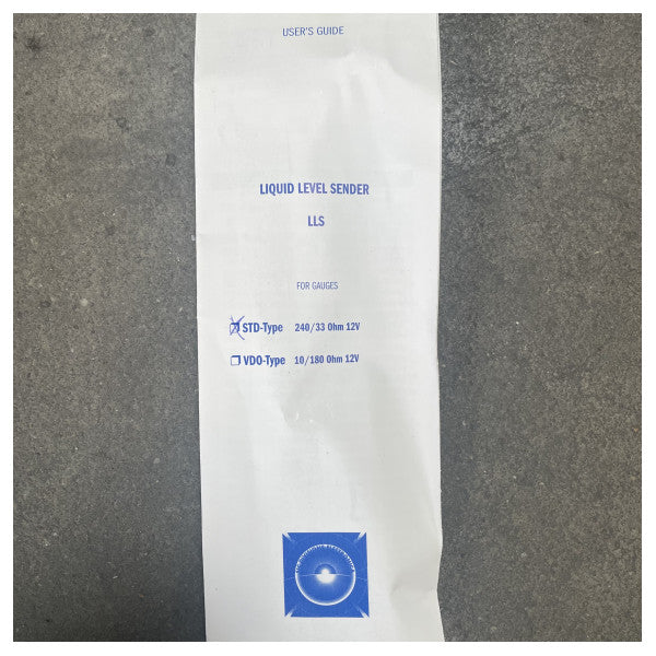 Stainless Steel STD-Type Liquid Level Sensor 240 - 33 Ohm 12V 40 cm - HPYB001/40cm