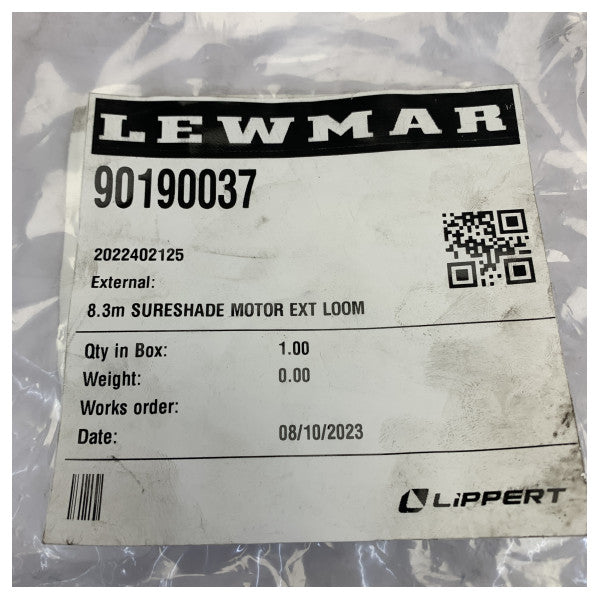 Lewmar 90190037 SureShade Cavo prolunga motore 8,3 m
