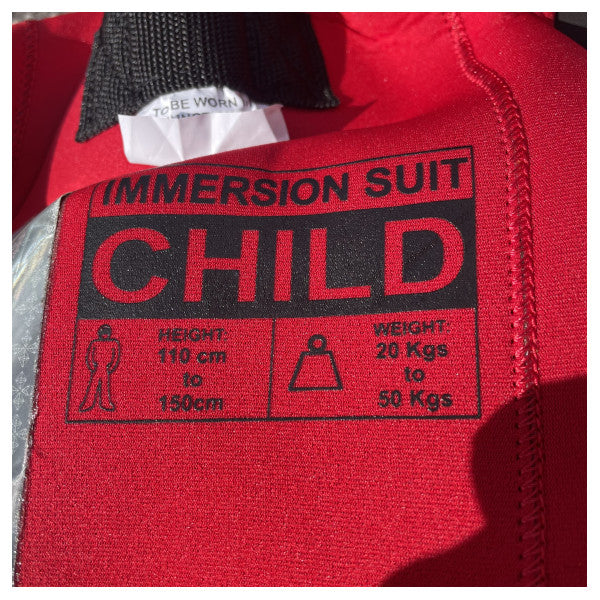 Viking Child Immersion Suit SOLAS 8800 fato seco de neoprene Crianças 110-150 cm