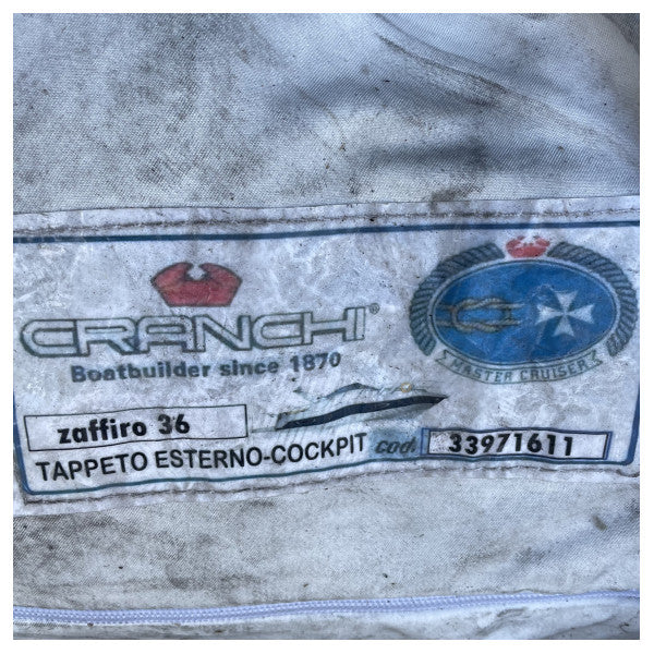 Cranchi Zaffiro 36 plavi premazani kokpit protuklizni tepih original - 33971611