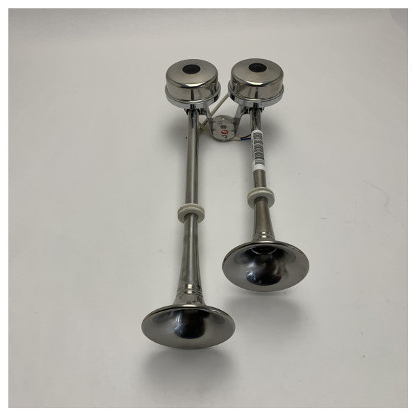 Vetus H12D Doppelter Edelstahl-Lufthorn für Boote mit niedrigem und hohem Ton 12V