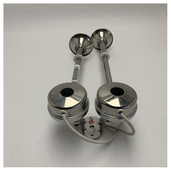 Vetus H12D Doppelter Edelstahl-Lufthorn für Boote mit niedrigem und hohem Ton 12V