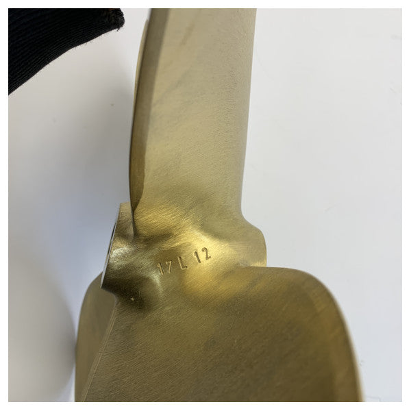 Michigan Propellers 4-Blatt Messingpropeller GL469 17x12 LH 30mm - 850117